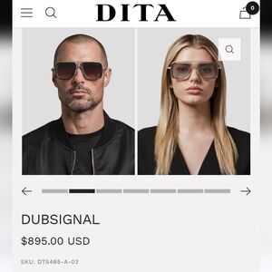 STUNNING DITA DUBSIGNAL UNISEX SUNGLASSES Sunset Gradient